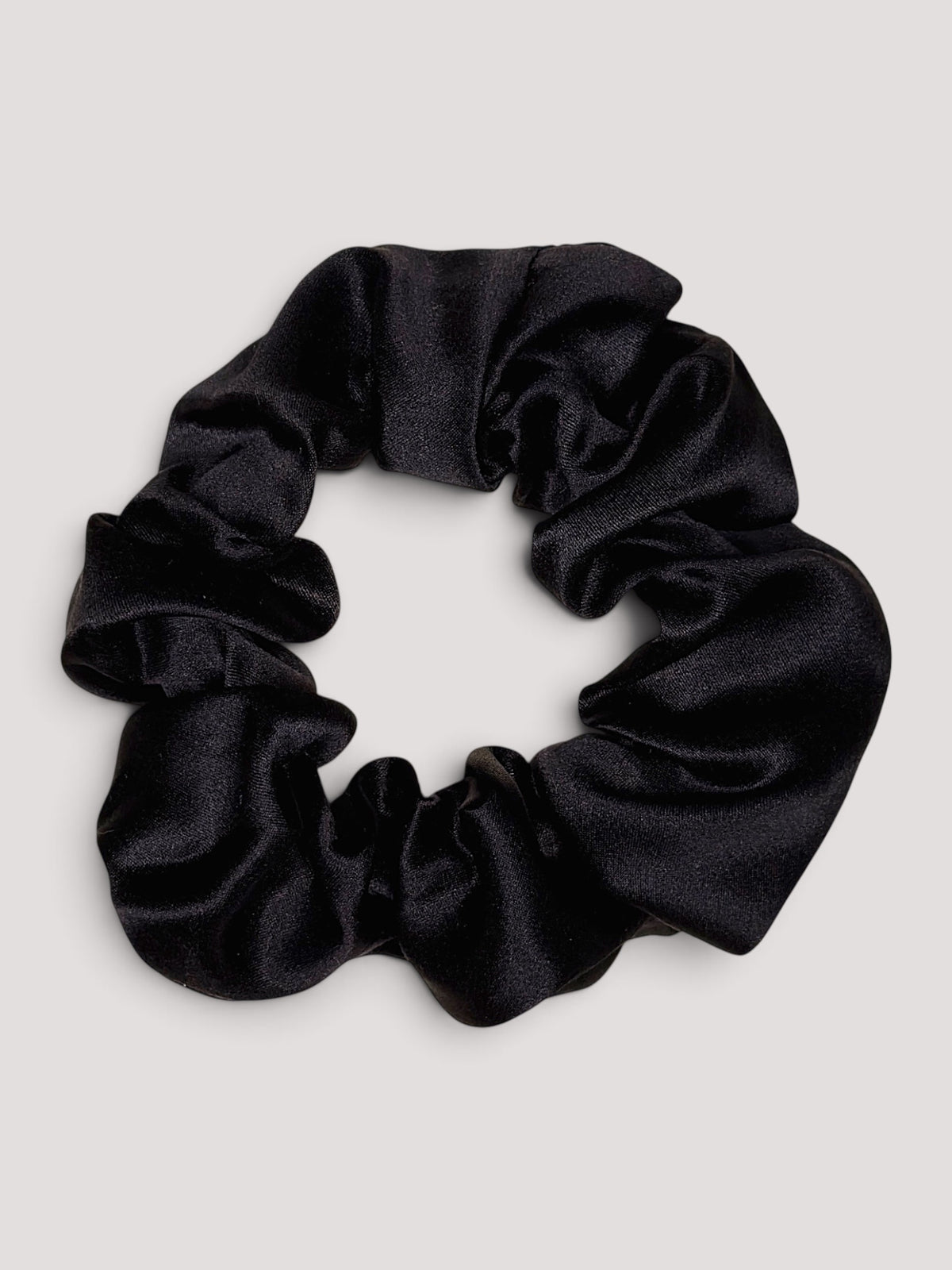 Noir Seiden Scrunchie